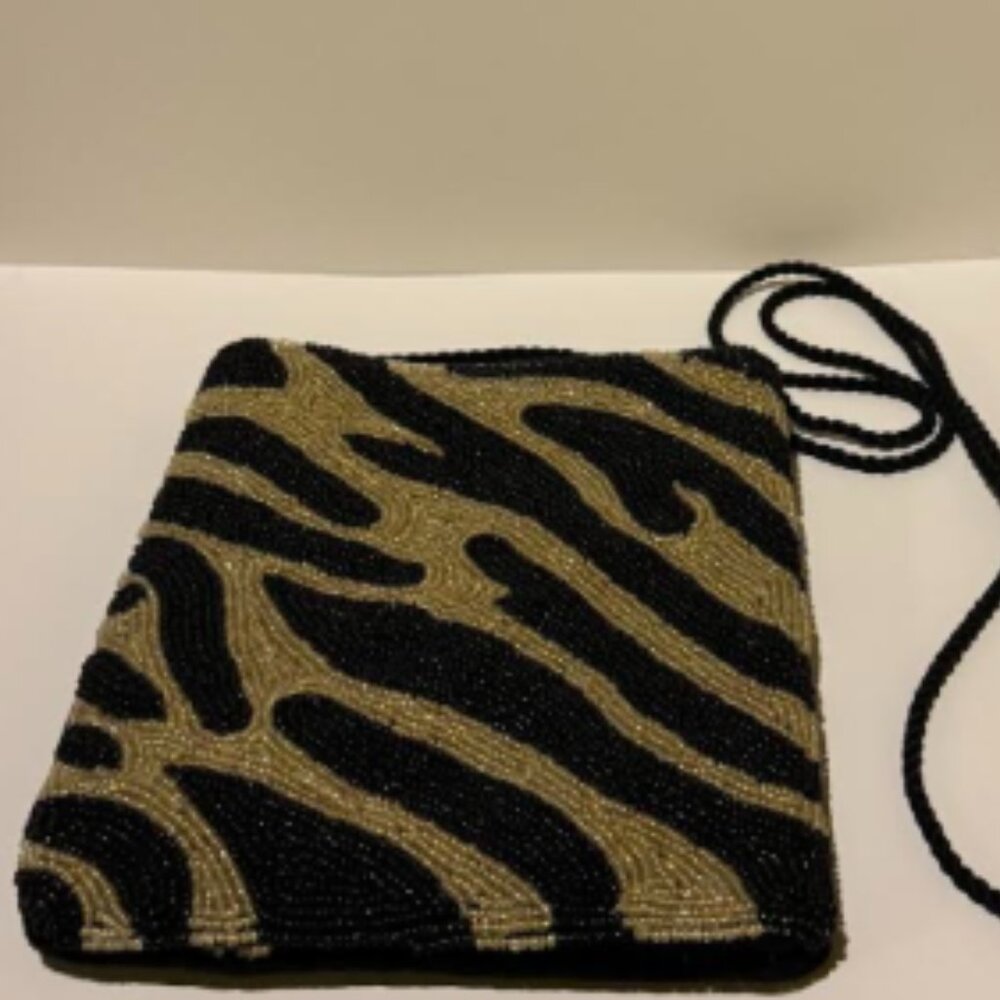 Guru Enterprises Zebra Print Crossbody Bag